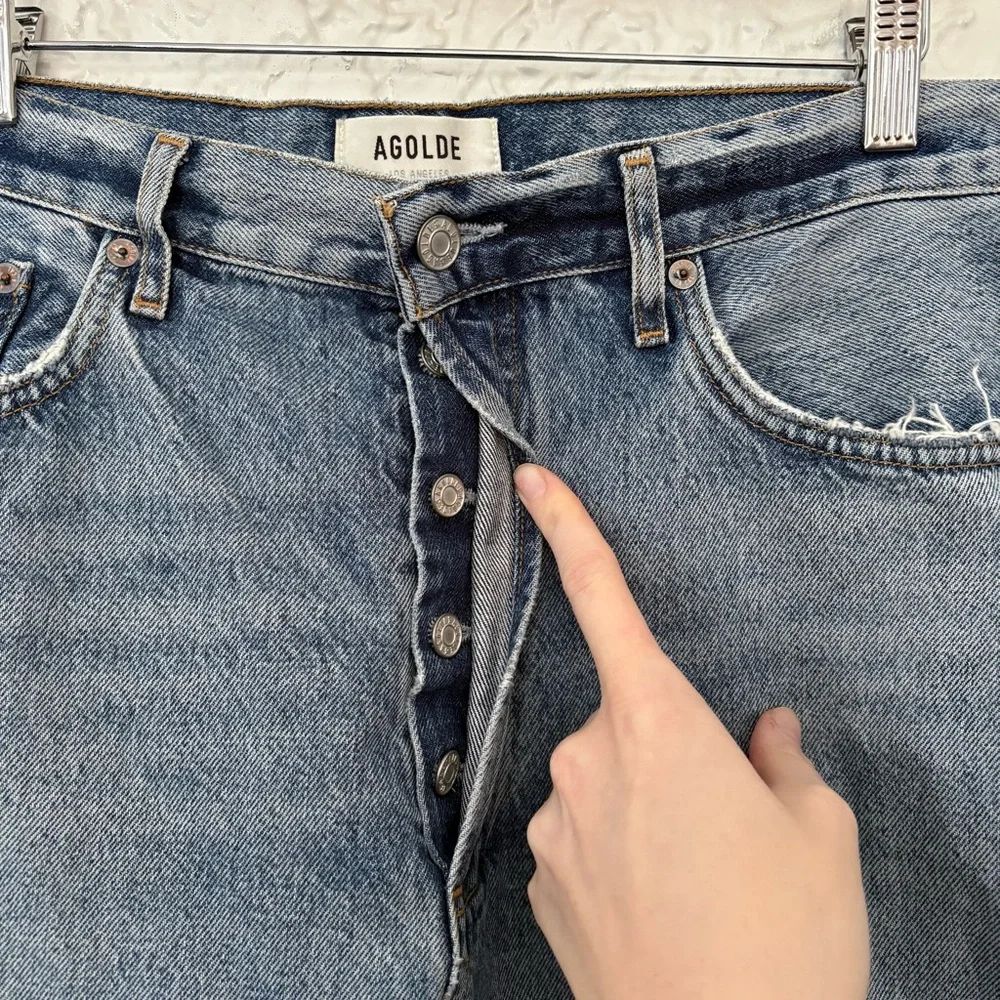 Agolde Light Wash High-Rise Women's Jeans - Picture 3 of 7